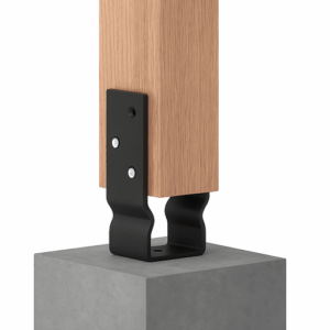 U-TYPE POST SUPPORT BLACK in use