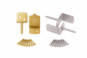 L - BRACKET WITH SCREWS