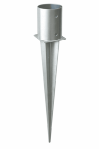 Pole anchor for round post