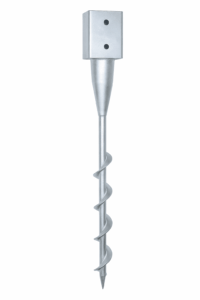 SPIRAL POLE ANCHORS FOR SQUARE POST