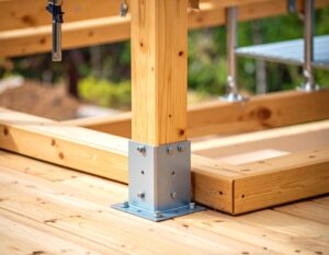 ground plate for square post