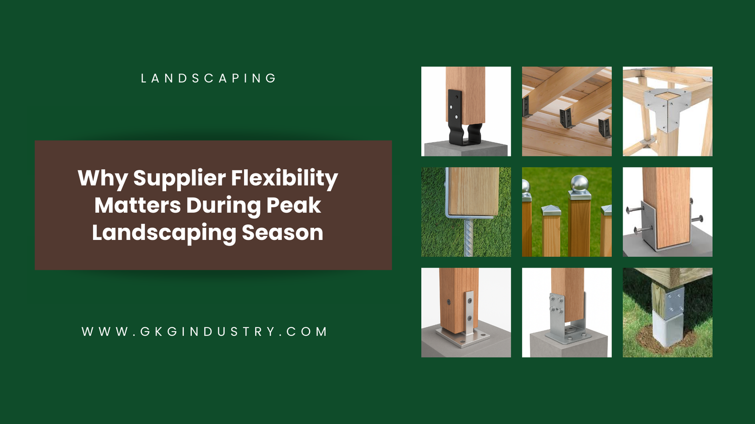 Landscaping retailers working with flexible hardware supplier to meet peak season demand for garden and construction materials.